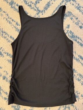 NIKE Black Dri-FIT Racerback Ruched Sides Tank Top